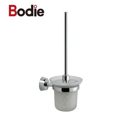 China Modern Zinc Alloy Toilet Brush Holder With Chrome Finished Clean Brush Holder for sale