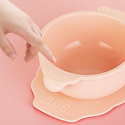 China Food Grade Bpa Free Suction Eco Friendly Non-Toxic Silicone Baby Feeding Bowl for sale