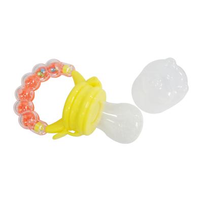 China Baby Bell Silicone Fresh Fruit Flexible Food Conductor Safety Silicone Feeding Pacifier for sale