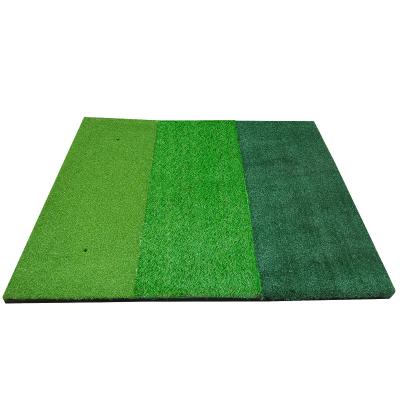 China Tri golf Mats Mini Golf Practice Pad For Outdoor and Indoor Playground Turf Multifunctional Chipping for sale