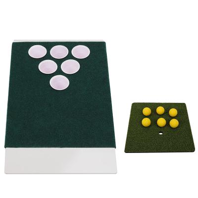 China Golf Practice Ranges Putting Green Golf Hitting Play Set, Wooden Golf Chipping Net, Golf Target For Swing Practice for sale