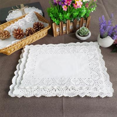 China Sustainable Party Dining Table Mat Paper Bamboo Paper Placemats for sale