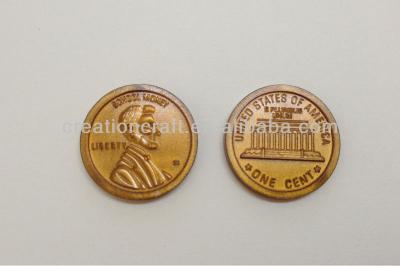 China Plastic Plastic PS Gambling Game Coins US Penny , Board Game Chips for sale