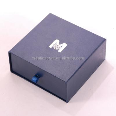 China Handmade Cardboard Sliding Drawer Box With Pull Tag Supplier for sale