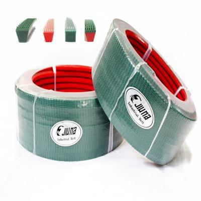 China 88 A Hardness Polyurethane Supergrip Belts Reinforced Industrial PU Belt 30m/Roll for sale