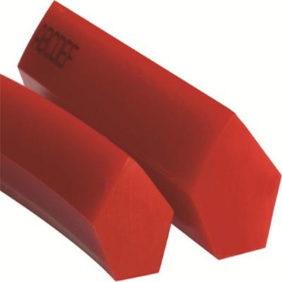 China Polyurethane Ridge Top Belt PU Pentagonal Belt 88A Hardheid voor transportlijnen Te koop