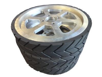 China 95 A Shore Hardness PU Coated Wheels , Polyurethane Heavy Duty Industrial Wheels for sale