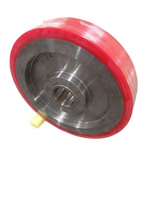 China Customized OEM PU Coated Wheels , Industrial Polyurethane Wheels Heavy Duty for sale