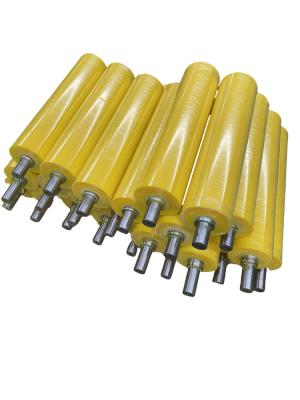 China Oil Resistant PU Coated Roller Industrial Polyurethane Rollers Custom Color Size for sale