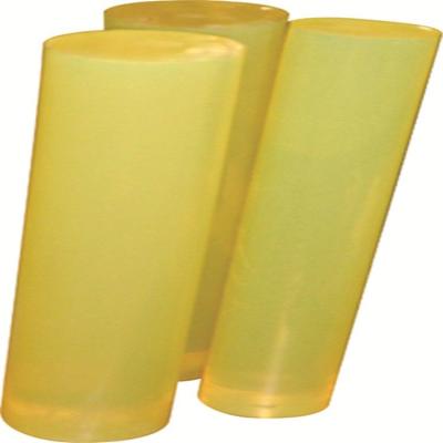 China 65-95 A Hardness Polyurethane PU Rod Round Bar Solid Yellow Color for sale