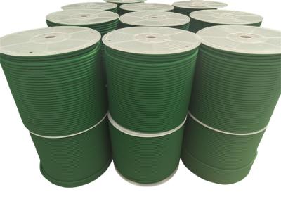 China Custom Rough Round Polyurethane Belt Anti Static 88 A Hardness Green Color for sale