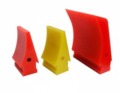 China Polyurethane Scrapers Polyurethane Conveyor Cleaner Red Color High Strength for sale