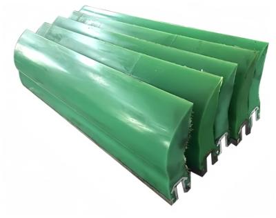 China Low Friction Coefficient PU Scrapers Polyurethane Conveyor Cleaner 60-90 A Hardness for sale