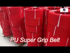 anti static polyurethane pu super grip belt 90a hardness for  polishing line