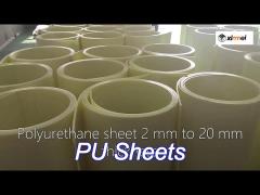 2mm-50mm thick pu sheets for industrial , yellow color urethane sheeting