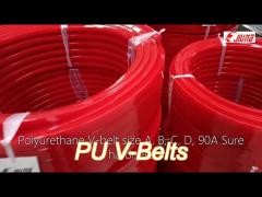 polyurethane v-belts for polishing lines resilient and wear-resistant pu v-belts