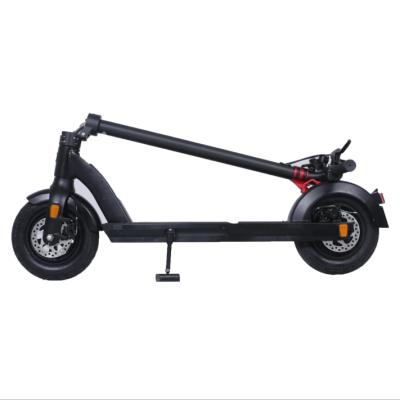 China Popular Aluminum Alloy E-scooter Aluminum Alloy Electric Scooter with Motor and Rear Hub Front + Rear Dual Disc Brake System for sale