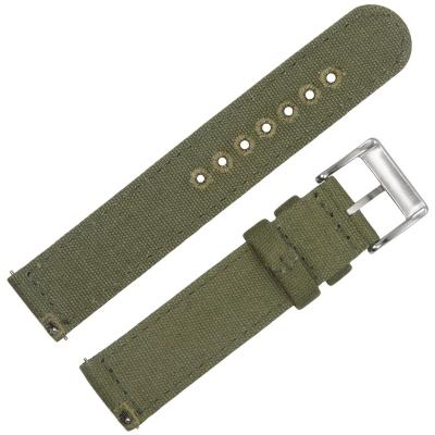 China Fanshion Quick Release Canvas Watch Bands Cordura Material Bands 22mm Watch Band for sale