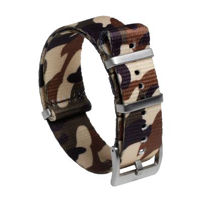 China High Grade NATO Zulu Strap Printed Seat Belt Nylon Watch Bands 20mm 22mm NATO Nylon Watch Strap Straps With 304L Material for sale