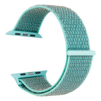 China ZOVNE Woven Fabric Turquoise Apple Watch Bands Nylon Apple Watch Sport Loop for sale