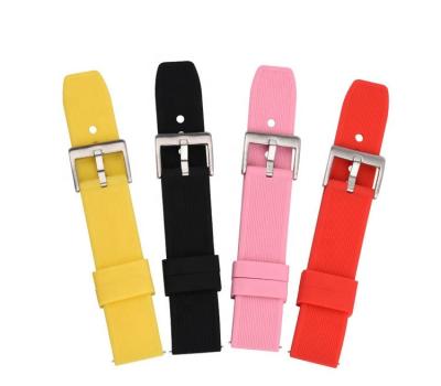 China Good Quality Sports Silicone Rubber Waterproof Watch Band With Metal Buckle For G-shock Watch for sale