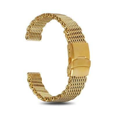 China New Arrival Metal Gold Stainless Steel Metal Watch Band Bracelet Strap In 18/20/22/24mm With Spring Bar For Citizen Watch for sale