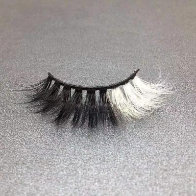 China Private Label 25mm Natural Soft Wholesale Dense Mink False Eyelashes Eye Colored Tail Full Strip Lashes Seller 8d False Eyelashes for sale