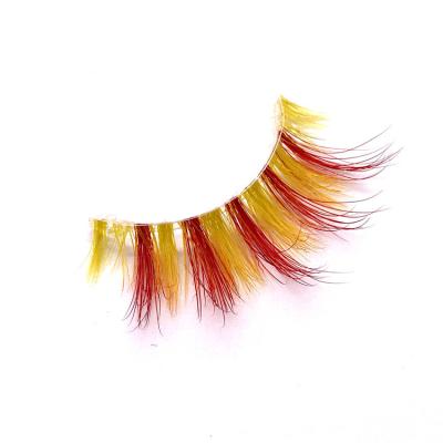 China High Quality Private Label 25Mm Colored Mink Eyelash Durable Support Customization for sale