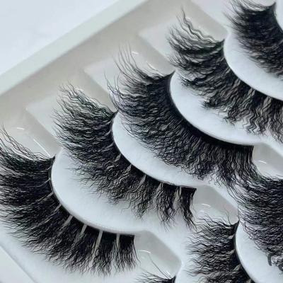 China New Stock Fashionable Natural Soft Box Deep Wave Lashes Silk Synthetic Eyelashes for sale