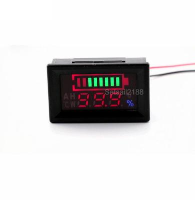 China 6V 12V 24V 36V 48V 60V Digital Car Battery Voltage Capacity Tester Lead Acid Indicator 48*29*21mm for sale