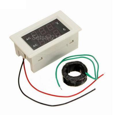 China Digital Ammeter YB4835VA Digital Ammeter AC Ammeter Voltmeter Voltage Meter LED Current AC 80-300V 100A for sale