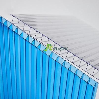 China Clear PVC JTC Factory Greenhouse Building Materials PC Plastic Sheets Polycarbonate Hollow Sheet In China for sale