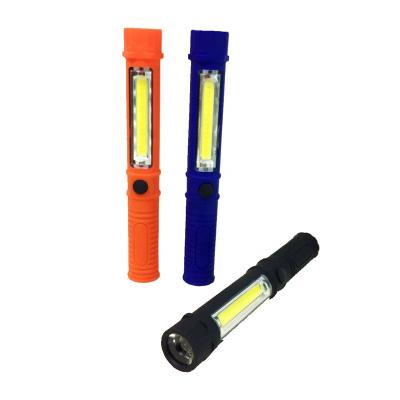 China Theme Park Cheap Price 2 in 1 Led Work Light Garage Inspection Lamp LED Flashlights With Magnet for sale