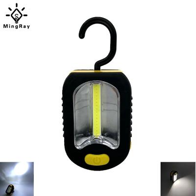 China Mini Portable Magnetic Garden Work 3W COB LED AAA Light Battery With Holder Hook For DIY Lamp Factory Repair Cheap Price for sale