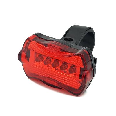 China HOT SALE 5 LED Safe Warning Bicycle Light Bike Battery Light Bike AAA Rear Light Outdoor Waterproof Red Grlow Lantern Bag Clip Warning Light Grlow Lamp for sale