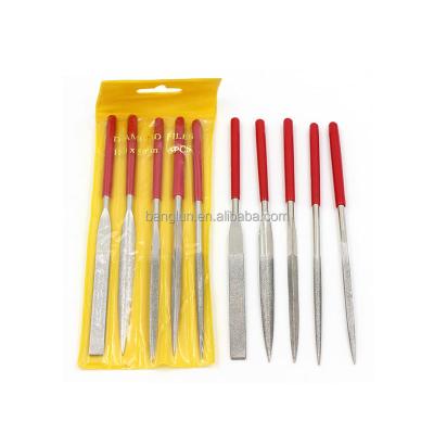 China American Folder Diamond Needle Files Needles Model File for Glass Stone Jewelers Diamond Hand Files 5 Pieces/Set for sale