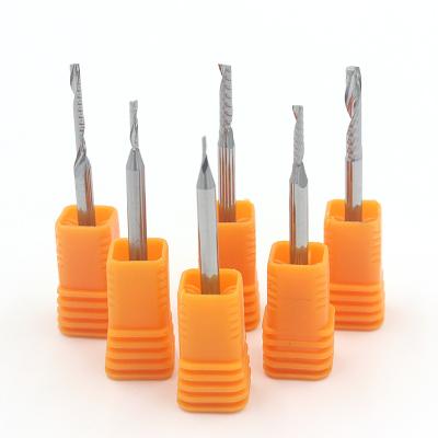 China Carbide Cutting Tools Wear Resistant Single-flute Flat Milling Cutter Tungsten Carbide Cutter for sale