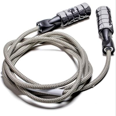 China Fast Speed ​​Supporting Bearing Rope Cotton Braided Jump Rope Sports Fitness Lose Weight Indoor Outdoor Nylon Jump Ropes for sale