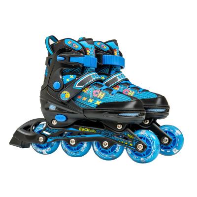 China Fashion\Comfortable\Durable Thickened Aluminum Alloy Bracket Roller Skates Integrated Adjustable Eight-wheel Full Flash Children's Roller Skates Speed for sale