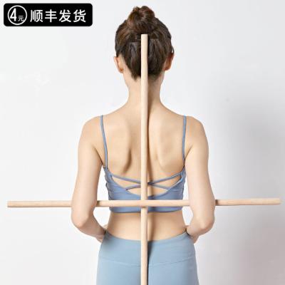 China Round Standing Posture Trainer Correction Open Back Hump Stick Fitness Equipment Yoga Body Shoulder Stick Dance Model for sale