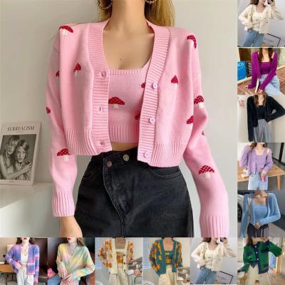 China Wholesale Custom Long Vintage Lady Factory New Arrival Loose Cardigan Anti Shrink Sweaters Knit Sweater For Women for sale