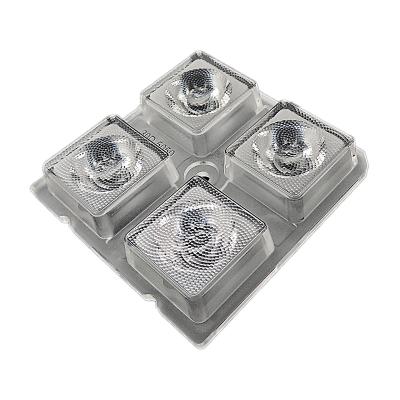 China LED Street Light 3535 Multi-angle 30 Degree 2x2 OEM Stadium Light Aspherical Optical Module 3535 Stadium Light Outdoor Lens for sale