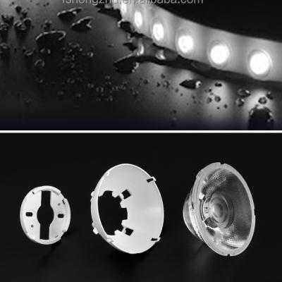 China Plano-concave Led Track Lights 24 Degree COB Led Lens PMMA Blister Box Packing Diameter 69*29mm Led Lens for sale