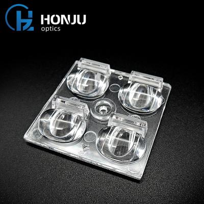 China HongZhu OEM Multi-angle Street Light TYPE2-S Outdoor Lamp Lens Translucent Led Natural Optical Lens for sale