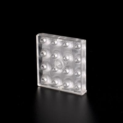 China Led Street Light Lens 20 Degree 3030 50x50mm 3030 50x50mm Flood Light Lens for sale