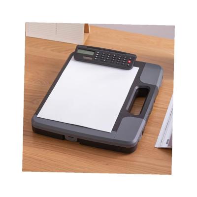 China Multifunctional PP A4 Folder Box Folder Board With Calculator Writing Board Matching Data Storage Box for sale