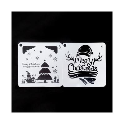 China Kids Crafts Stencil Templates Christmas Plastic Drawing Painting Stencil For Kids Crafts for sale