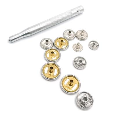 China Custom Dry Cleaning Four Piece Button Snaps Multi Color Metal Fancy Buttons For Clothes for sale