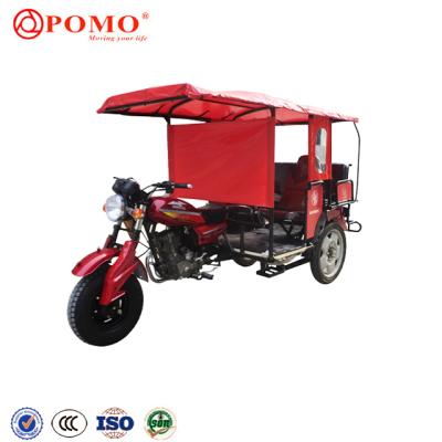 China Passenger E Rickshaw India Bajaj Bare 150 Passenger Tuk Tuk , Gas Motor 8 Passenger Trike Trike for sale