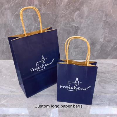 China New Design Cheap Branded Gift Pink Logo Recyclable Wholesale Good Quality Custom Paper Bag Packaging Bag for sale